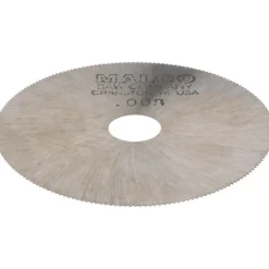 Jeweler's Saw: 2" Dia, 0.008" Thick, 3/8" Arbor Hole, 190 Teeth, High Speed Steel