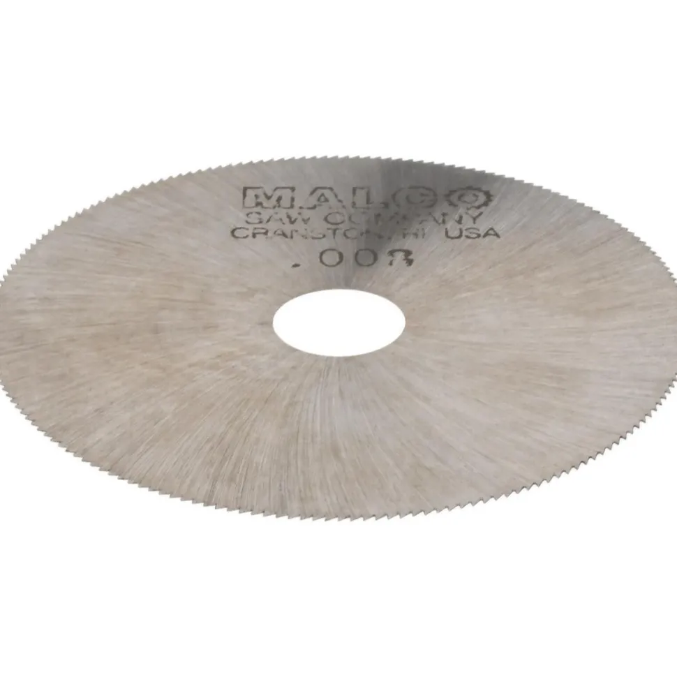 Jeweler's Saw: 2" Dia, 0.008" Thick, 3/8" Arbor Hole, 190 Teeth, High Speed Steel