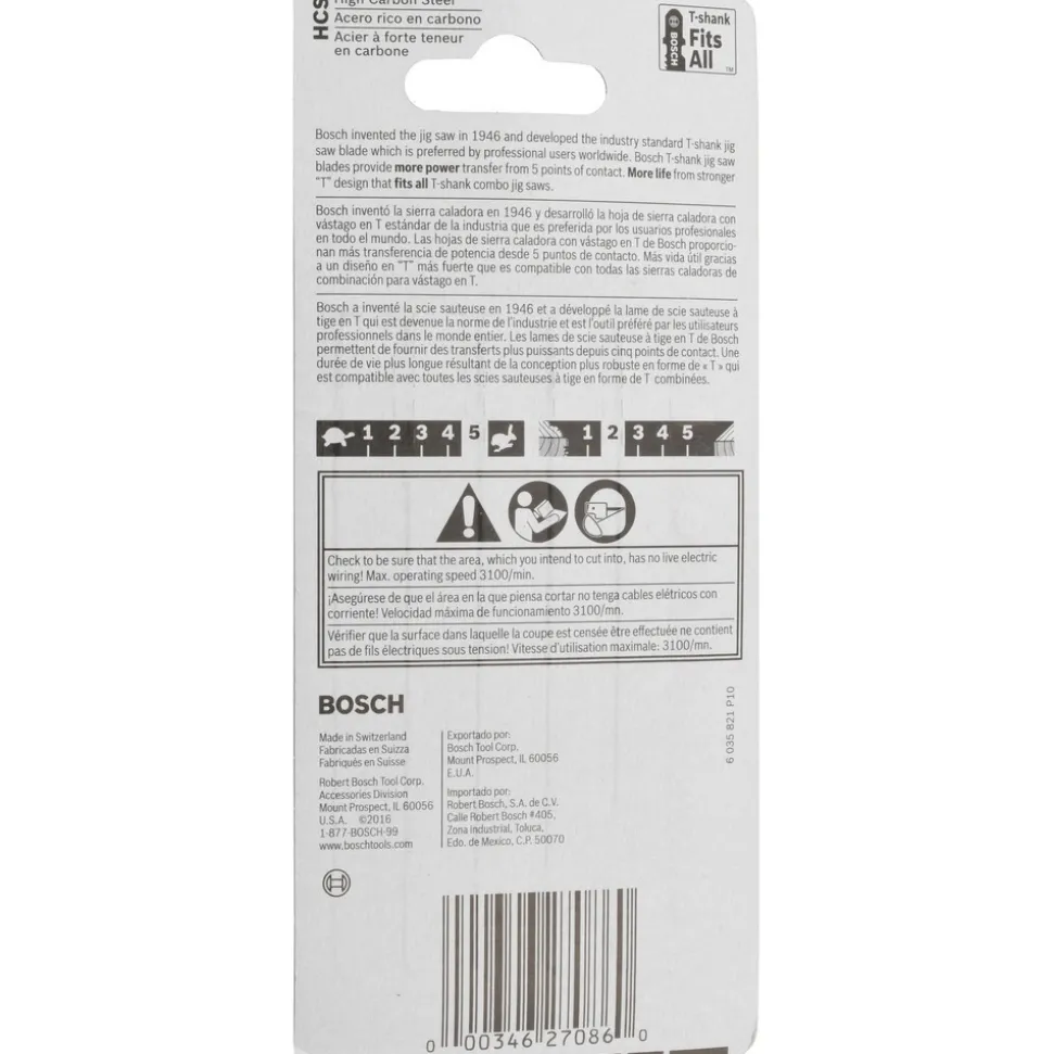 Jigsaw Blade: Bi-Metal, 11-14 TPI, 0.04" Blade Thickness, 0.3" Blade Width