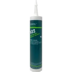 Joint Sealant: 10.1 oz Cartridge, Black, RTV Silicone