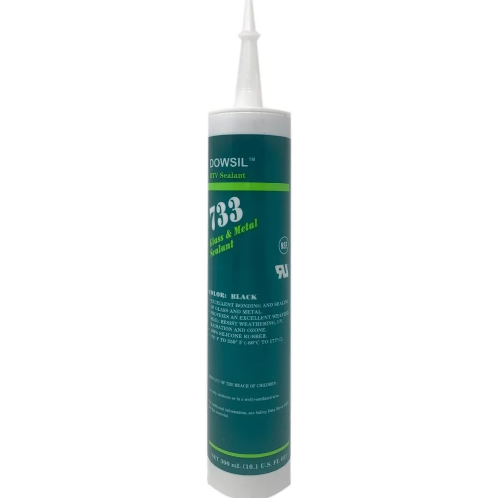 Joint Sealant: 10.1 oz Cartridge, Clear, RTV Silicone