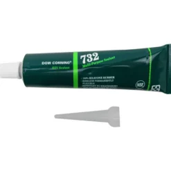 Joint Sealant: 3 oz Tube, Black, RTV Silicone