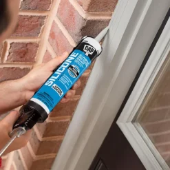 Joint Sealant: 10.1 oz Tube, Silver, RTV Silicone