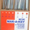 Key Stock Assortment: 12" Long, Steel, Zinc-Plated