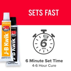 KwikWeld Steel Enforced Epoxy, Twin Tube, Dark Gray, 2 oz