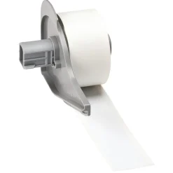 Label Maker Label: White, Vinyl, 1 Roll
