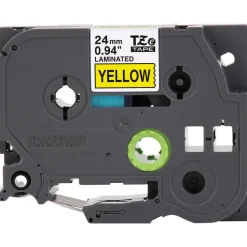 Label Maker Label: Yellow, Polyester, 1 per Roll, 1 Roll