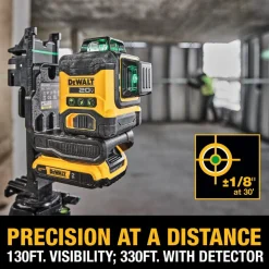 Laser Levels: Level Type: 3-Point, Self-Leveling Cross Line Laser; Laser Class: Class II; Laser Projection Orientation: Vertical, Horizontal; Plumb Type: Down