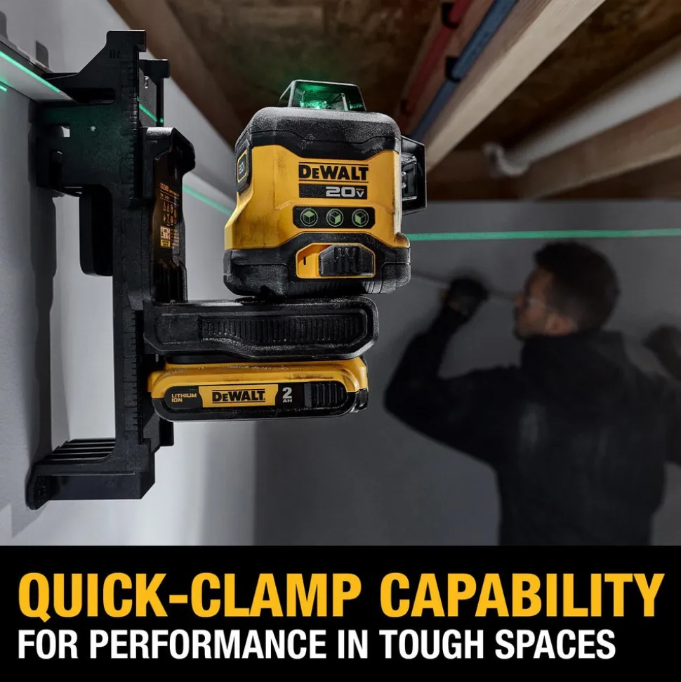 Laser Levels: Level Type: 3-Point, Self-Leveling Cross Line Laser; Laser Class: Class II; Laser Projection Orientation: Vertical, Horizontal; Plumb Type: Down