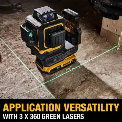 Laser Levels: Level Type: 3-Point, Self-Leveling Cross Line Laser; Laser Class: Class II; Laser Projection Orientation: Vertical, Horizontal; Plumb Type: Down