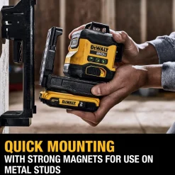 Laser Levels: Level Type: 3-Point, Self-Leveling Cross Line Laser; Laser Class: Class II; Laser Projection Orientation: Vertical, Horizontal; Plumb Type: Down