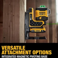Laser Levels: Level Type: 3-Point, Self-Leveling Cross Line Laser; Laser Class: Class II; Laser Projection Orientation: Vertical, Horizontal; Plumb Type: Down