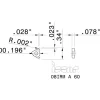 Laydown Threading Insert: 08IRM A 60 IC908, Carbide