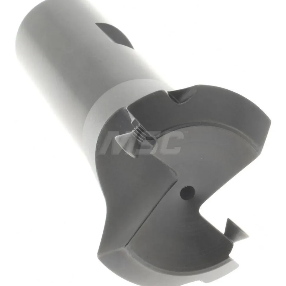 45° Lead Angle, 0.95" to 1.387" Cut Dia, Indexable & Chamfer End Mill