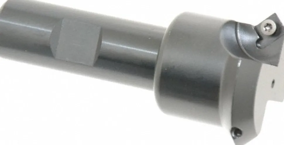 45° Lead Angle, 1.2" to 1.66" Cut Dia, Indexable & Chamfer End Mill