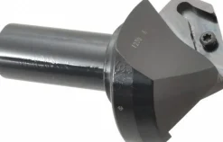 60° Lead Angle, 2.204" to 2.834" Cut Dia, Indexable & Chamfer End Mill