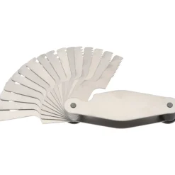 16 Leaf, 1 to 12 TPI Range, Stainless Steel Screw Pitch Gage