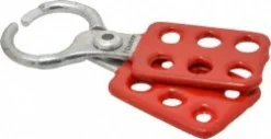 Lockout Hasp: Scissor-Action Hasp, Single Jaw, 6 Padlocks