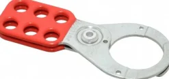 Lockout Hasp: Scissor-Action Hasp, Single Jaw, 6 Padlocks