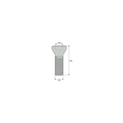 Lock Screw for Indexables: TP15 Torx® Plus, M3.5 Thread