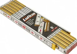 6' Long, 1/16" Graduation, Folding Rule