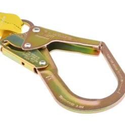 6' Long, 350 Lb Capacity, 1 Leg Locking Snap Hook Harness Shock Absorbing Lanyard