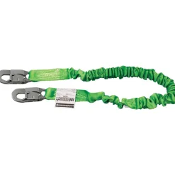 6' Long, 310 Lb Capacity, 1 Leg Locking Snap Hook Harness Shock Absorbing Lanyard