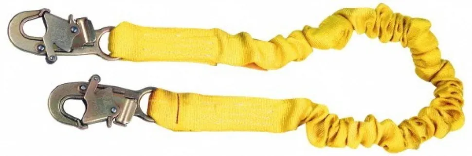 6' Long, 1 Leg Locking Snap Hook Harness Shock Absorbing Lanyard