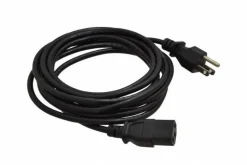 12' Long, NEMA 5-15P/IEC-320-C-13 Computer Cable