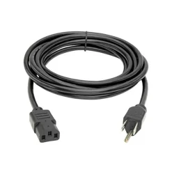 12' Long, NEMA 5-15P/IEC-320-C-13 Computer Cable