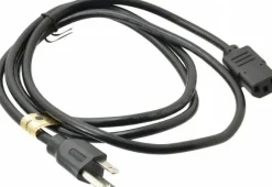 6' Long, NEMA 5-15P/IEC-320-C-13 Computer Cable