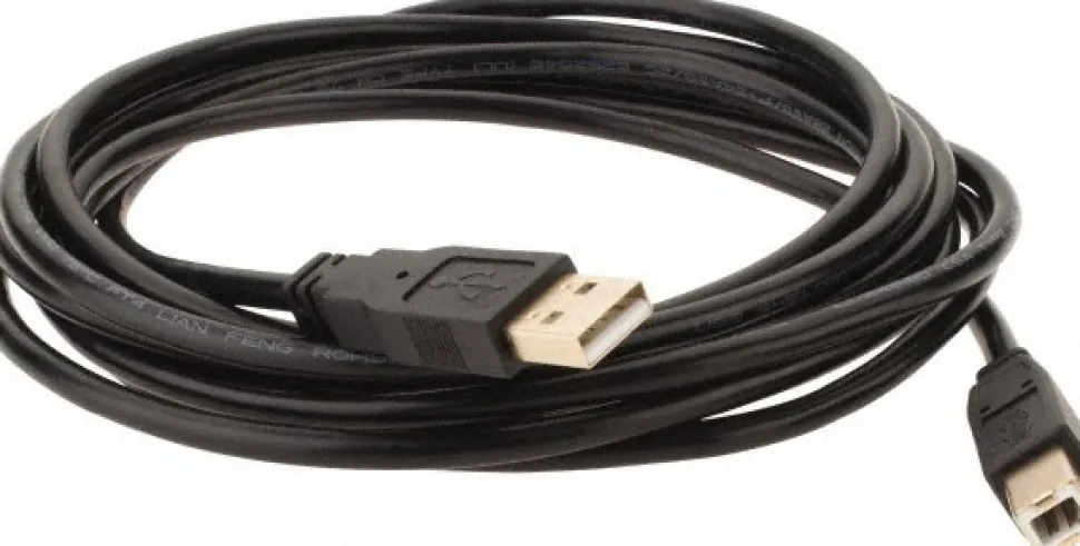 10' Long, USB A/B Computer Cable