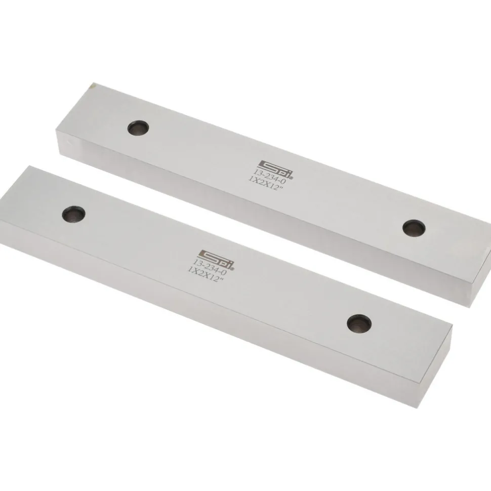12" Long x 2" High x 1" Thick, Steel Parallel