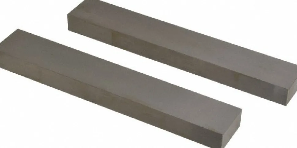 9" Long x 1-1/2" High x 3/4" Thick, Tool Steel Parallel