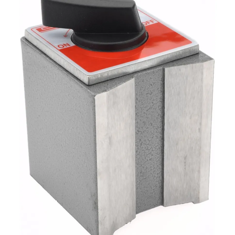 Magnetic Indicator Base: 2-1/4" Base Length, 2" Base Width, On, Off Switch
