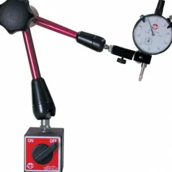 Magnetic Indicator Base: 2-3/8" Base Length, 2" Base Width, Magnetic