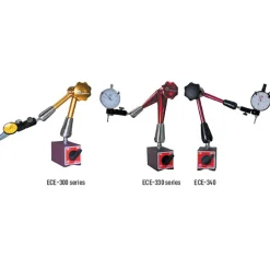 Magnetic Indicator Base: 2-3/8" Base Length, 2" Base Width, Magnetic