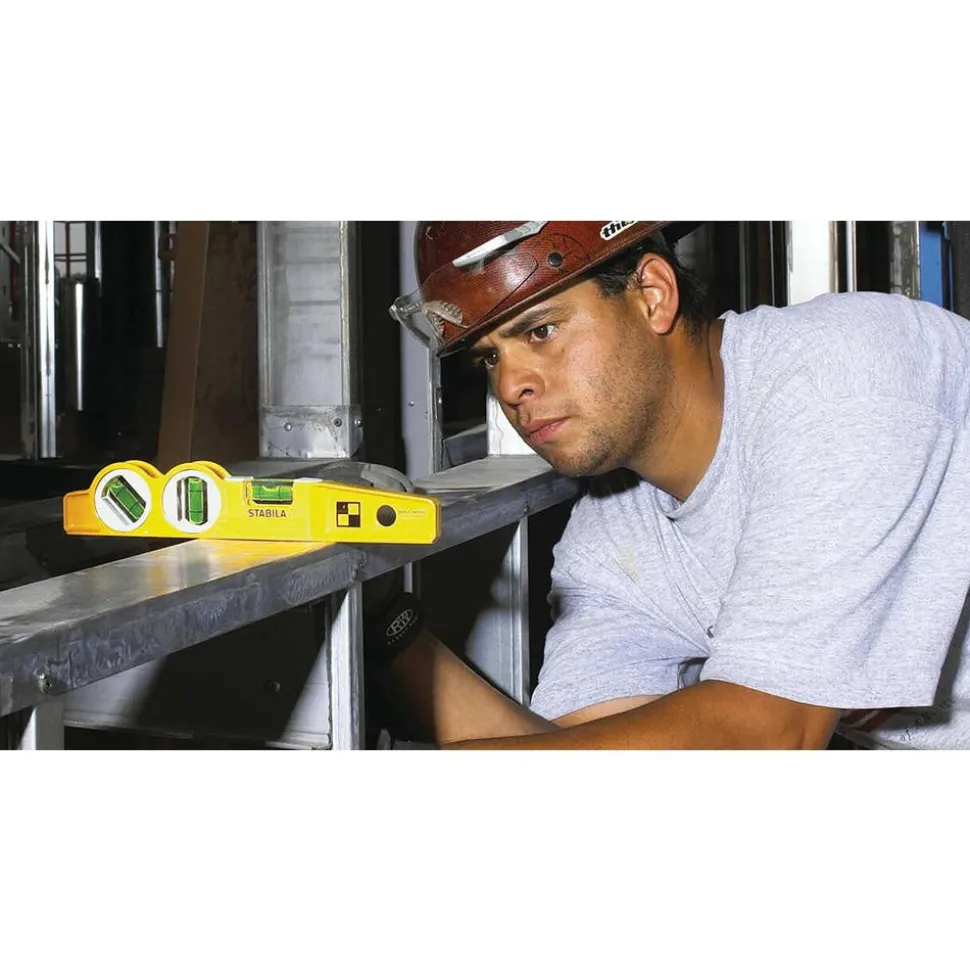 Magnetic 10" Long 3 Vial Torpedo Level