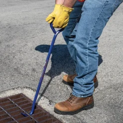 Manhole Equipment & Accessories: Lifter Type: Grate Lifter; Material: Steel; Color: Blue