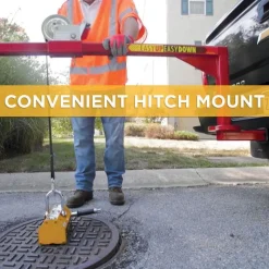 Manhole Equipment & Accessories: Lifter Type: Lid Lifter; Material: Steel; Color: Red