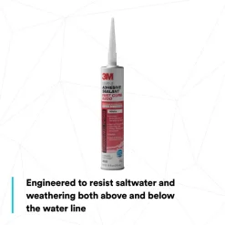 Marine Adhesive Sealant: 295 mL Cartridge, White, Polyurethane