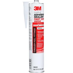 Marine Adhesive Sealant: 295 mL Cartridge, White, Polyurethane
