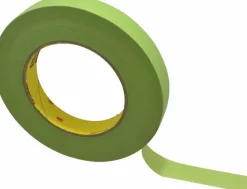 Masking Tape: 18.00 mm Wide, 180' Long, 6.7 mil Thick, Green