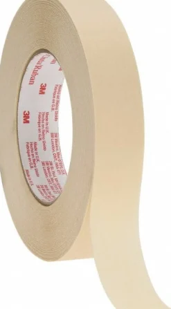 Masking Tape: 1" Wide, 180' Long, 7.2 mil Thick, Tan
