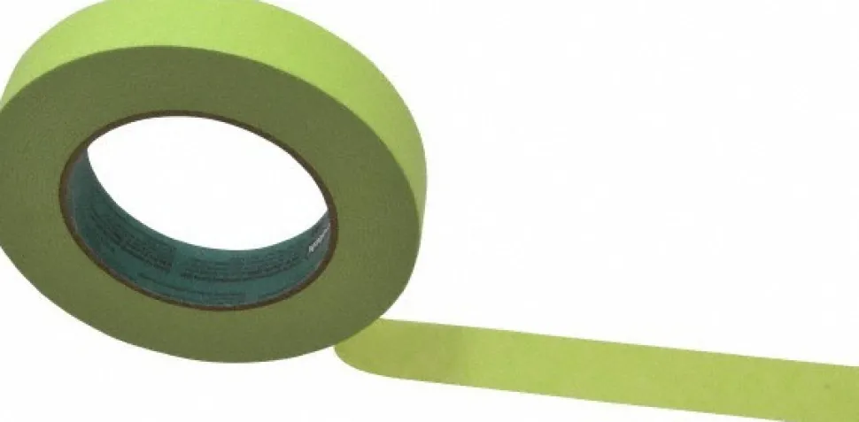 Masking Tape: 1" Wide, 180' Long, 6 mil Thick, Green