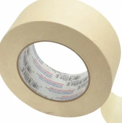 Masking Tape: 2" Wide, 180' Long, 5.8 mil Thick, Tan
