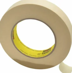 Masking Tape: 1" Wide, 180' Long, 6.3 mil Thick, Tan