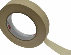 Masking Tape: 1" Wide, 180' Long, 5.2 mil Thick, Tan
