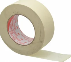 Masking Tape: 2" Wide, 180' Long, 6.5 mil Thick, Tan