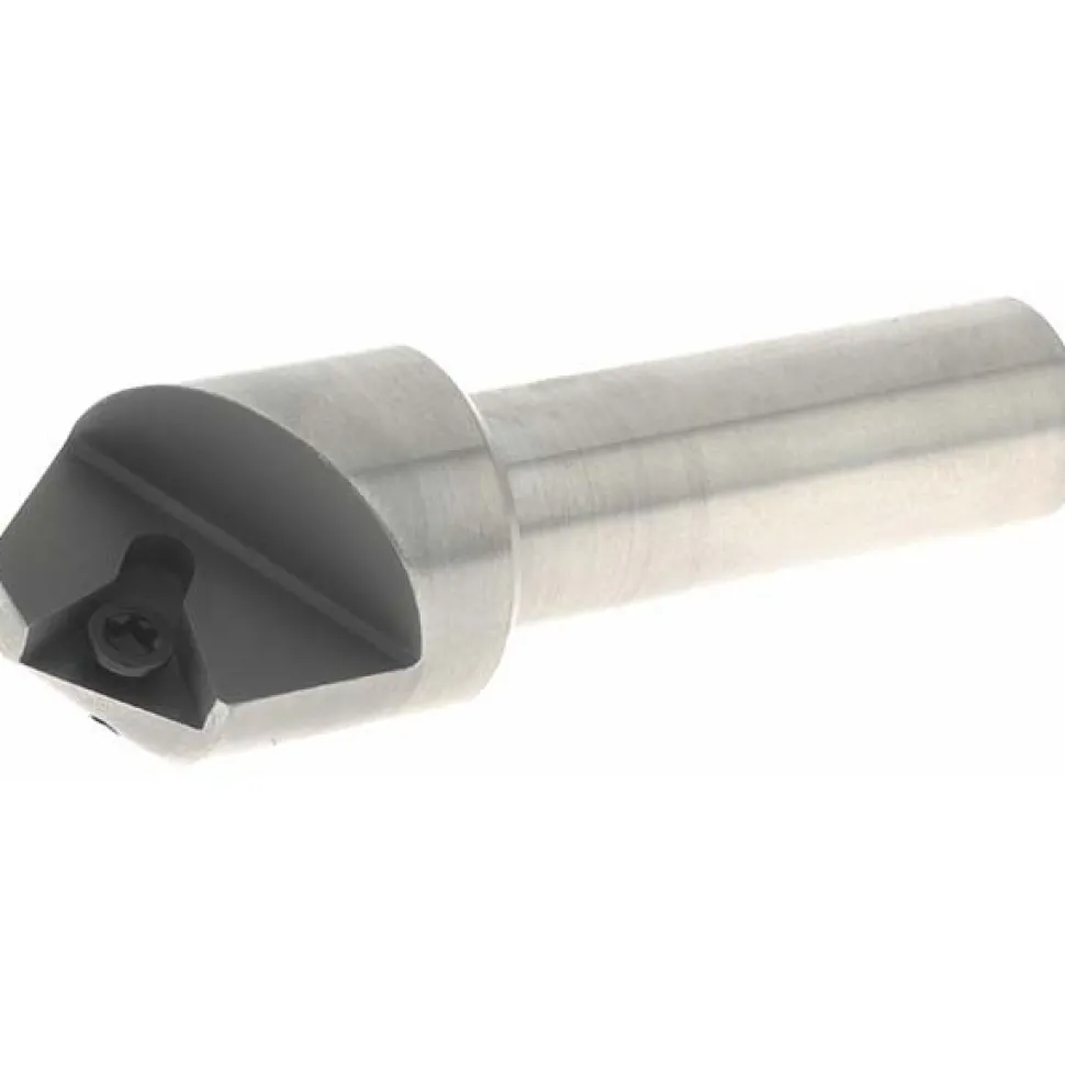 0.708" Max Dia, 1/2" Shank Dia, 82° Included Angle, Indexable Countersink